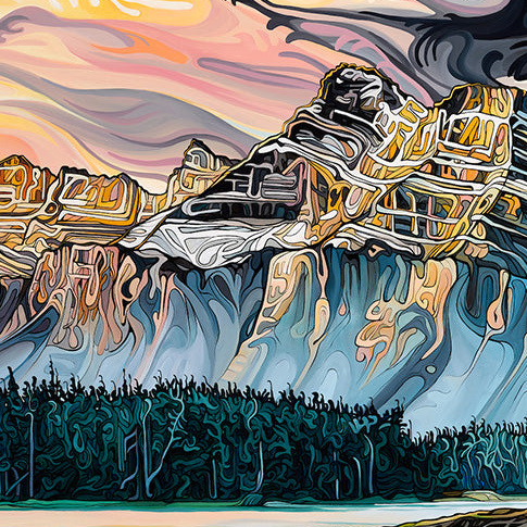 #266 – Crépuscule sur les sommets des montagnes