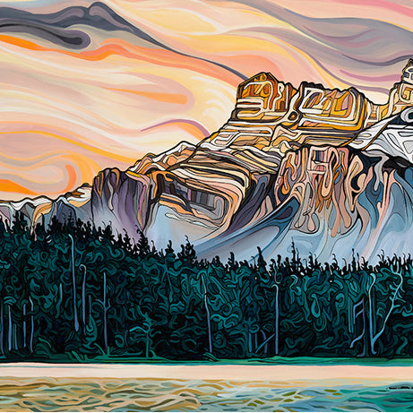 #266 – Crépuscule sur les sommets des montagnes