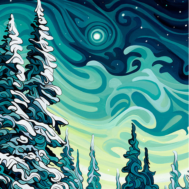 #268 – Lueur de la forêt au clair de lune