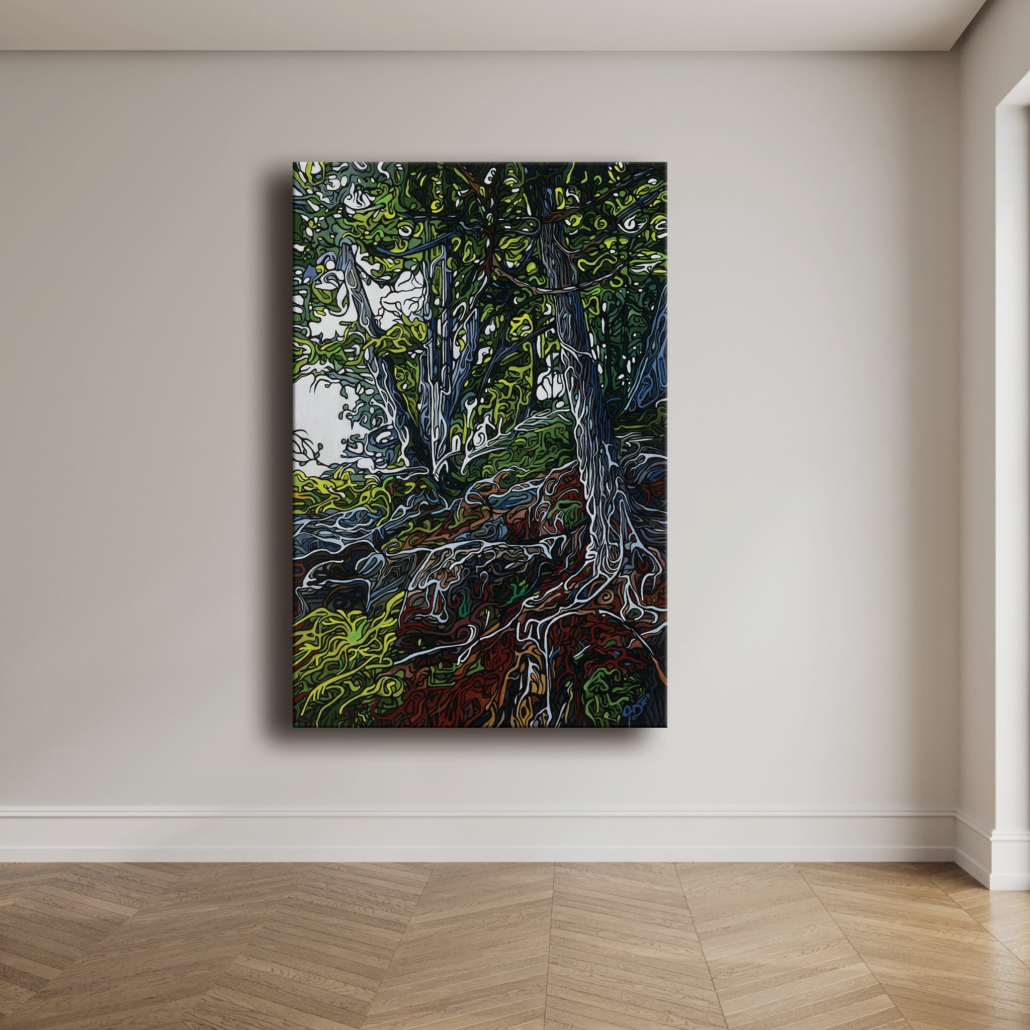 #107 “藏在树叶下”