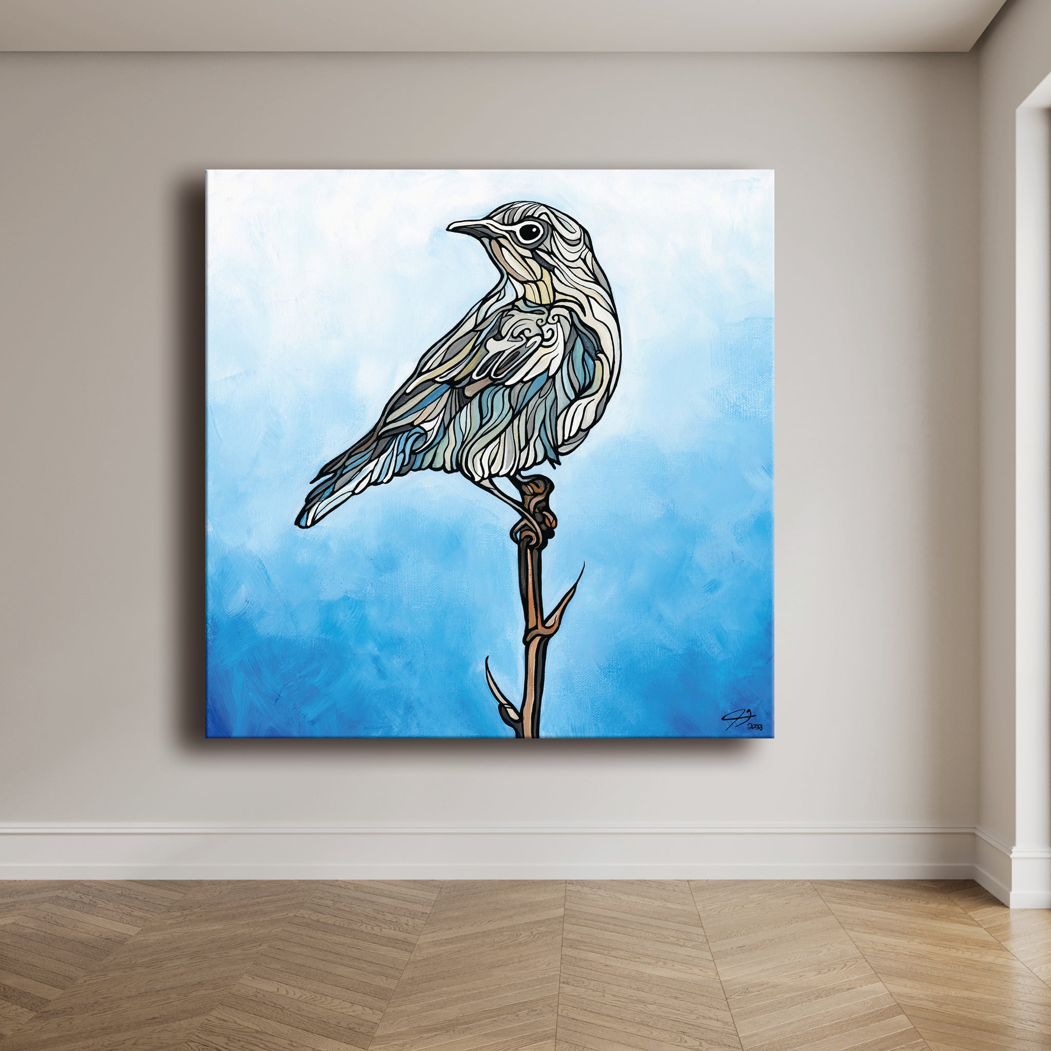 #252 “山蓝鸟”